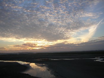 モンサンミシェルを囲む干潟 モンサンミシェルを囲む干潟